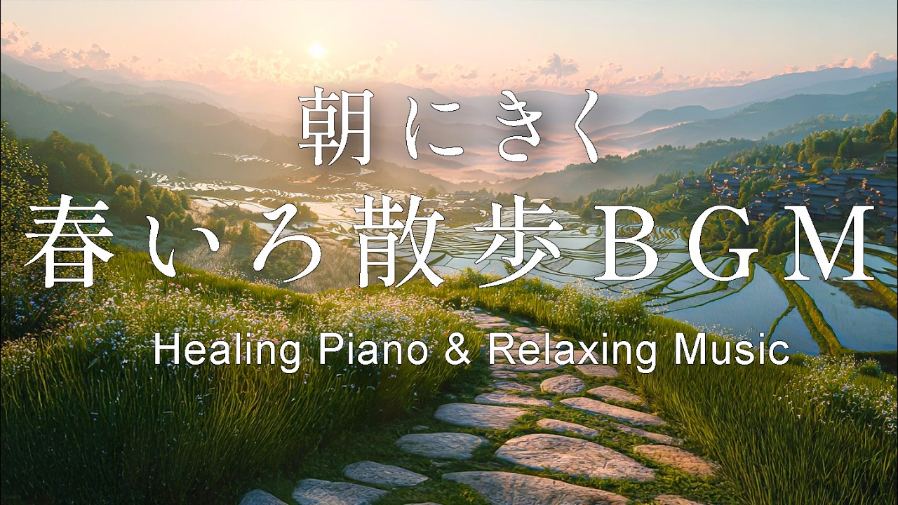 【癒し・作業用BGM】朝に聞きたい穏やかな春いろBGM｜癒しのギター&ピアノ – Healing Guitar & Piano Music