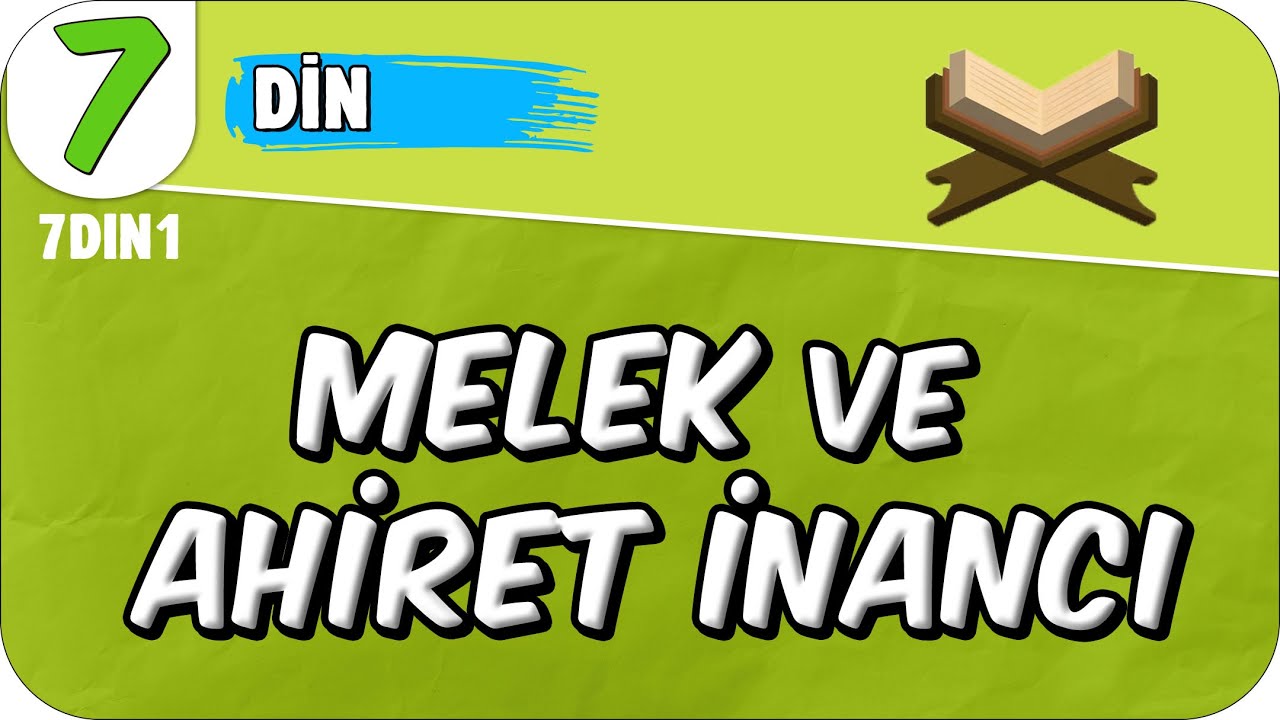 Melek ve Ahiret İnancı 🤲🏻 7. Sınıf Din #2025