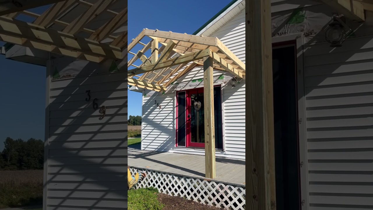 Building a New front porch of beam construction