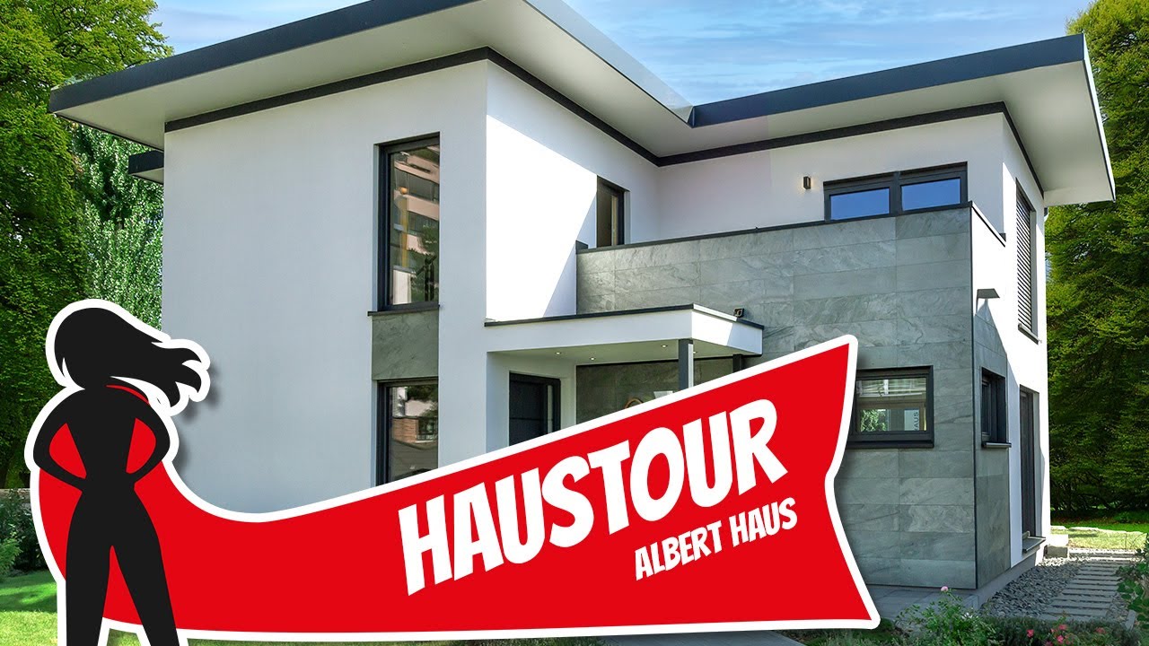 Haustour: Stadtvilla mit ungewöhnlichem Flachdach und separatem Treppenhaus | Hausbau Helden