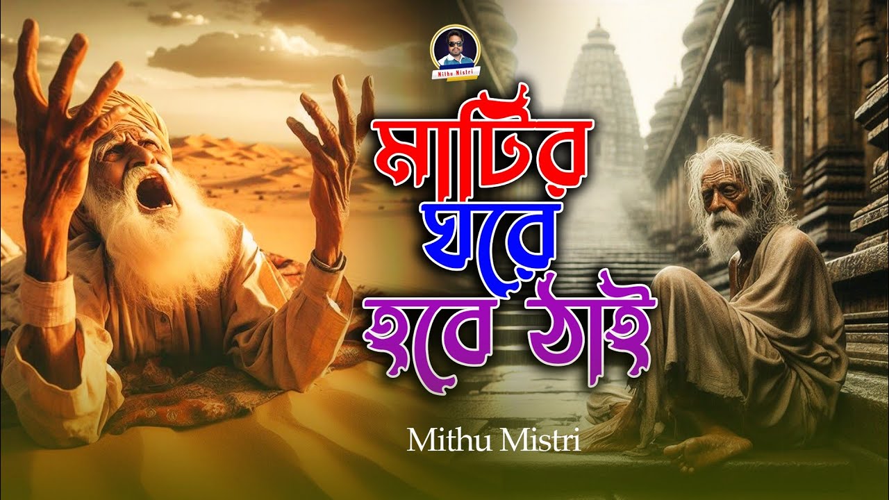 মাটির ঘরে হবে ঠাই 🙏 Matir Ghore Hbe Thai|Mithu Mistri | বাংলা সুপার হিট ফোক গান | ২০২৫ ফোক গান
