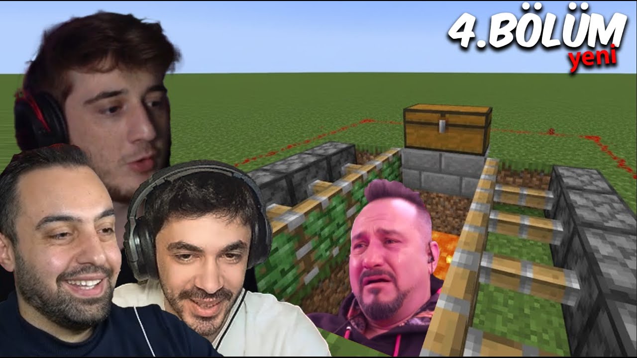 HASAN ABİYE LAV TUZAĞI HAZIRLIYORUZ 😂 EKİP MİNECRAFT ÖĞRENİYOR ama HARDCORE ! 4. Bölüm