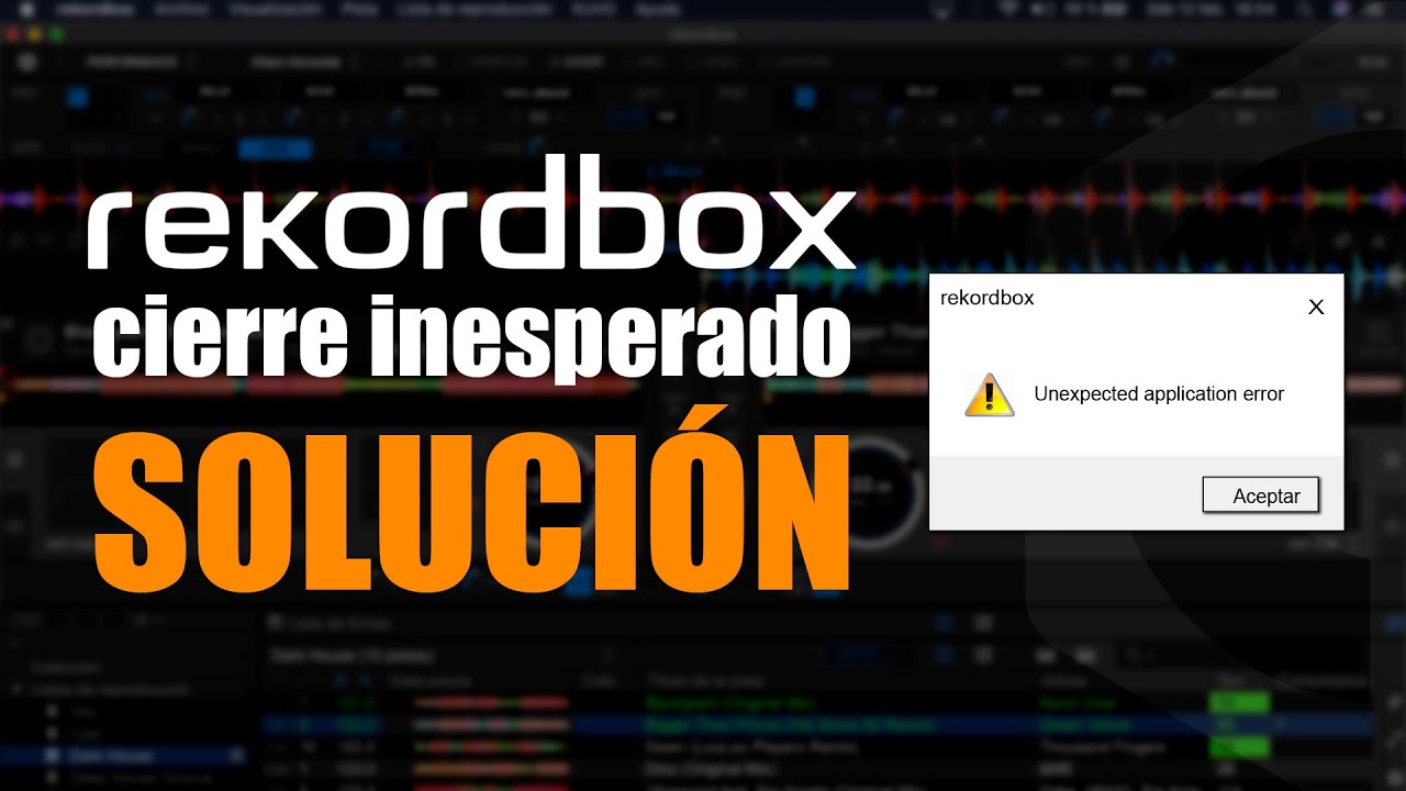 Rekordbox 5 Cierre inesperado SOLUCIÓN | Windows y Mac