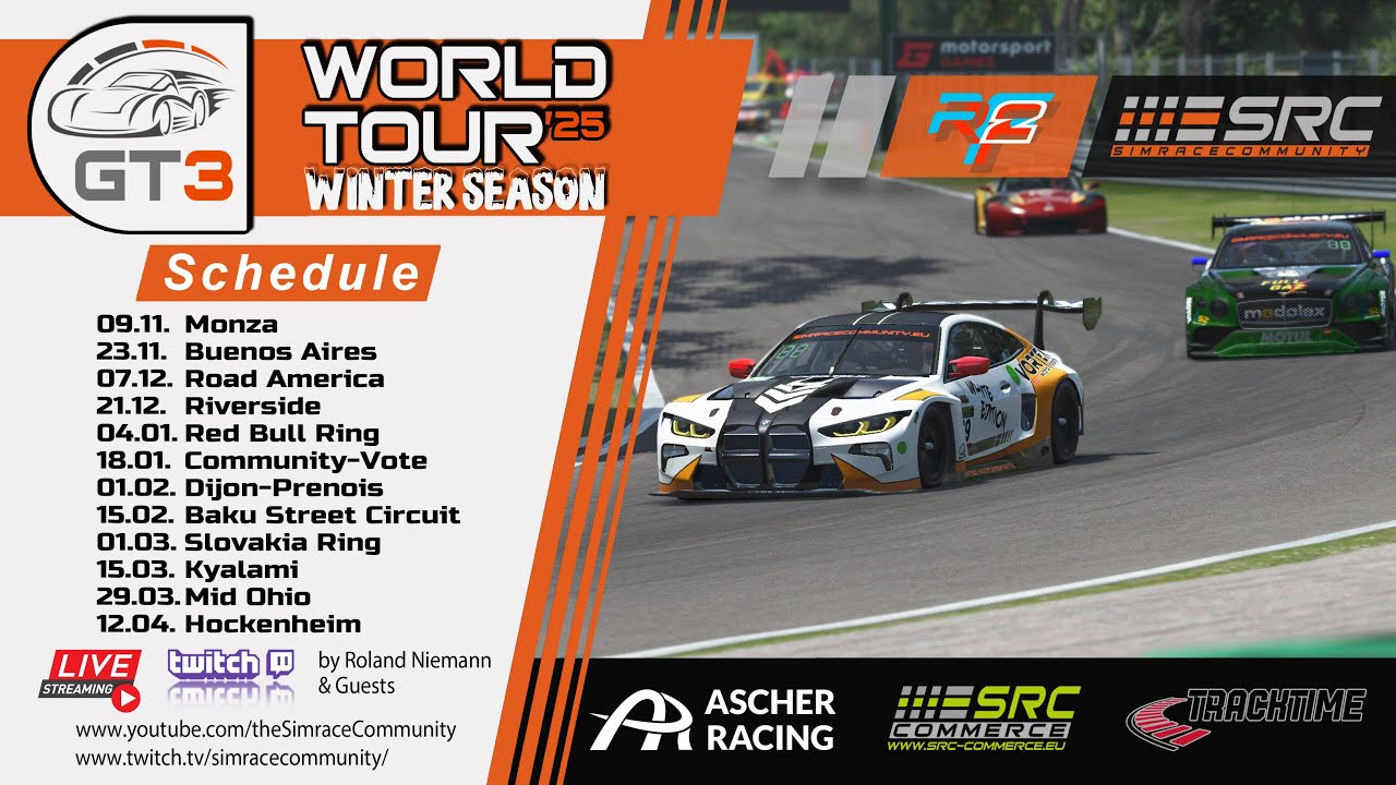 LIVE 🔴 Race 5 - Red Bull Ring  | GT3 World Tour 2025 | Winter-Season ❄️
