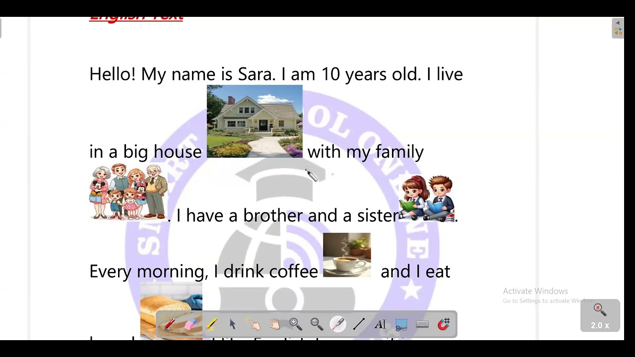 حصة إنجليزية السنة الرابعة حصة 09 جانفي
