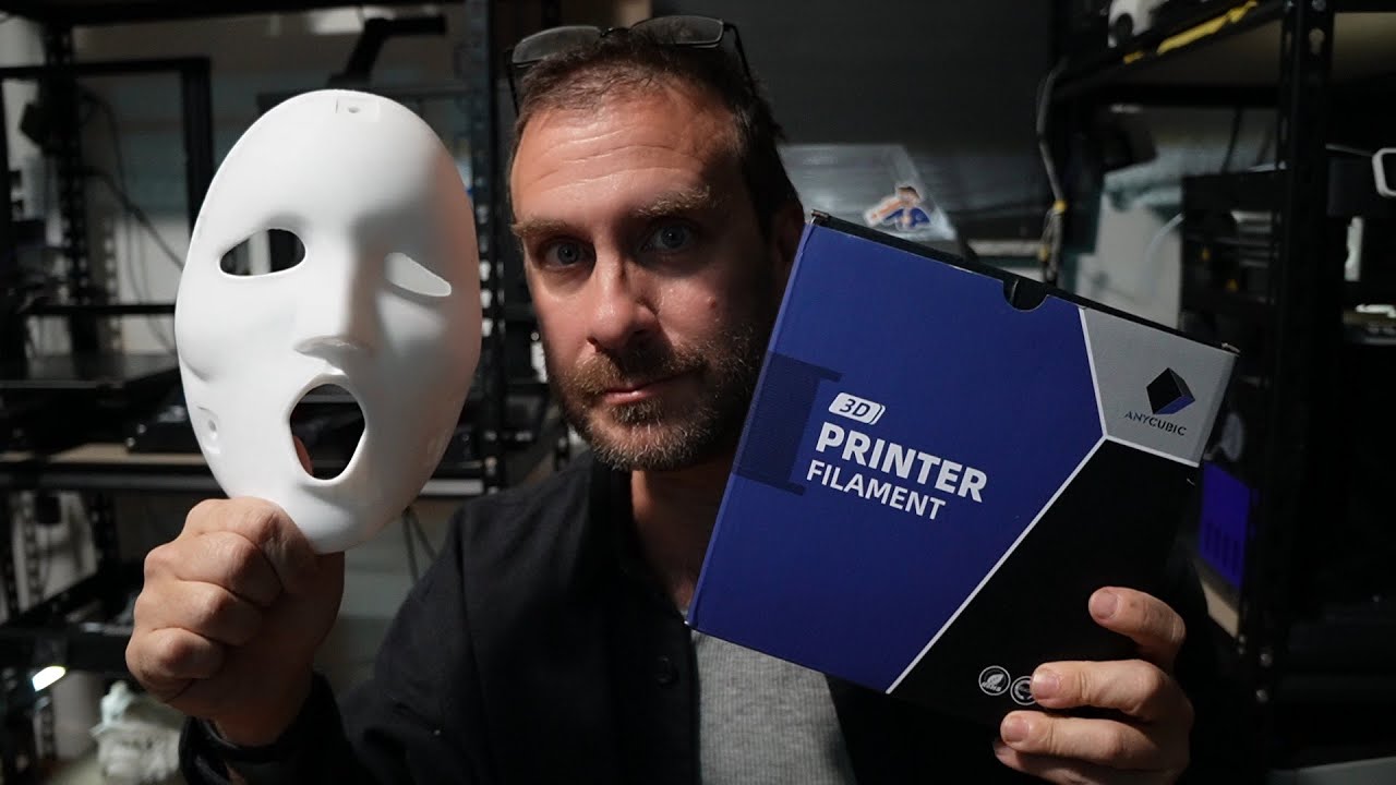 Testing ANYCUBIC PLA+ Filament on a Creality K1 MAX with a Large Mask