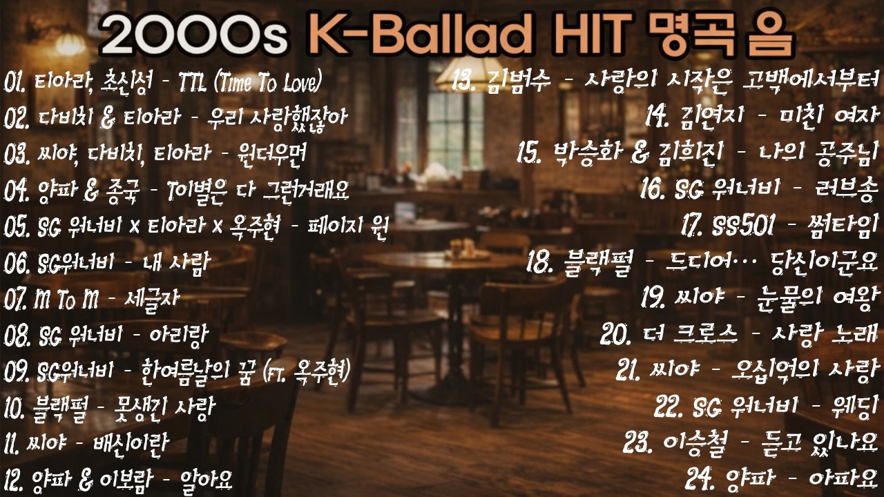 그 시절, 이어폰 속에 남아 있던 우리의 명곡들 🎧 2000s K-Ballad HIT | SG워너비·씨야·양파·이승철 | Geuri-um Studio