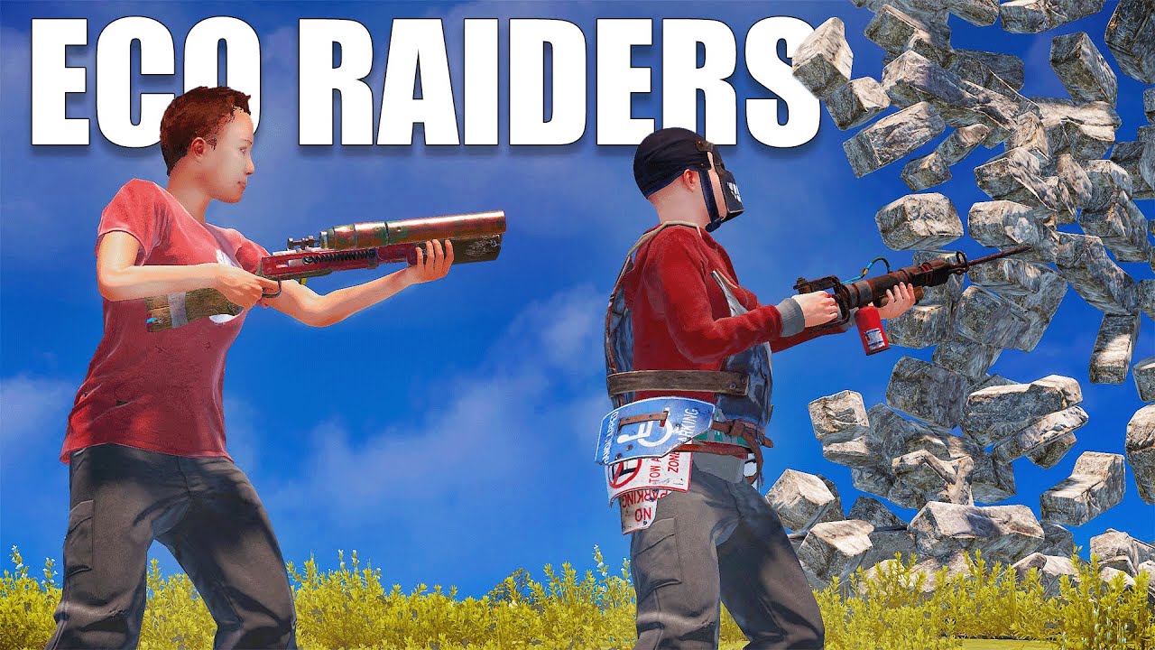he was eco raiding a base...