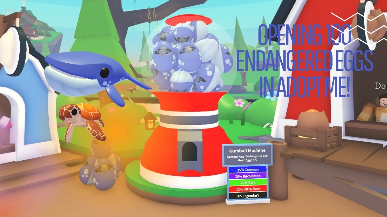 HATCHING 100 Endangered Eggs in ADOPT ME (without Sounds)