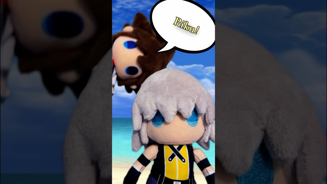 Sora & Riku in a nutshell (Kingdom Hearts Plushie Shorts) #kingdomhearts #sora #riku