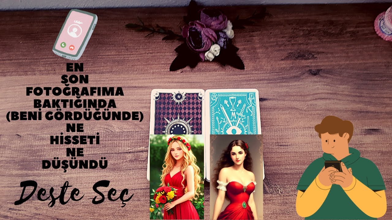 En Son Fotoğrafıma Baktığında(Beni Gördüğünde) Ne Hisseti? Ne Düşündü?#tarot #desteseç