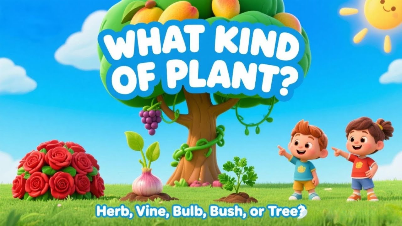 🌱🌻Herbs, Vines, Bulbs, Bushes & Trees Quiz |What Kind of Plant Is It? 🌿 Guess the Type of Plant Game