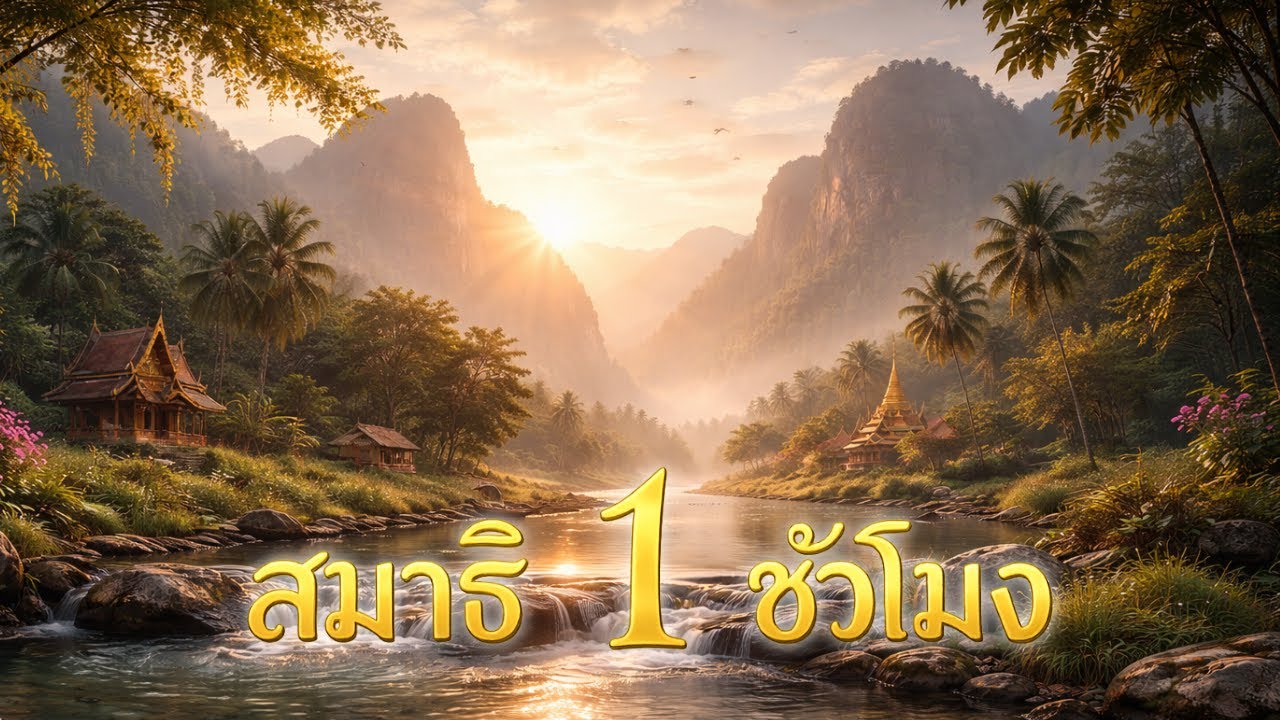 ดนตรีสมาธิในวัดไทย 1 ชั่วโมง | บรรยากาศสงบ ลึก ซาบซึ้ง เหมาะสำหรับการทำสมาธิและผ่อนคลาย