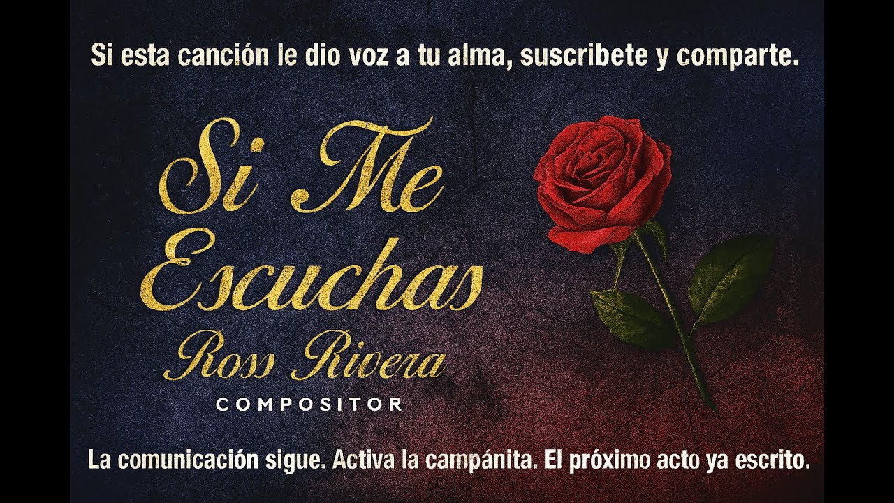 SI ME ESCUCHAS – Ross Rivera (Compositor)