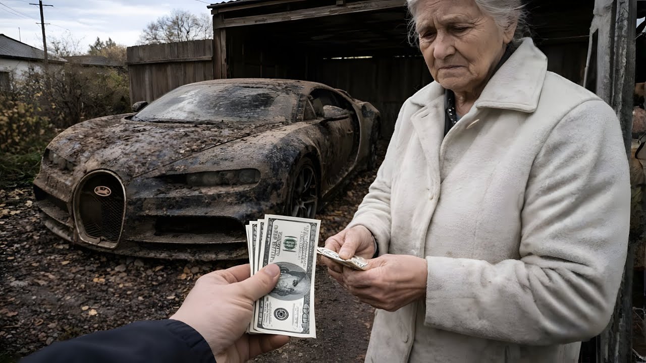 I Bought a Forgotten $4,700,000 Bugatti Chiron for $700 from a Grandma Cleaning Her Husband's Garage