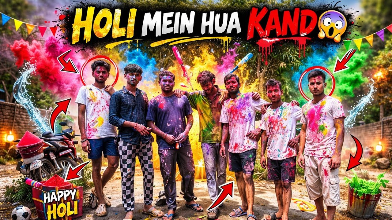 “दोस्तों को बिना बताए घर में घुसकर धप्पा होली 😂 | Funny Holi Prank with Friends 2026 😆 | Funny Holi 