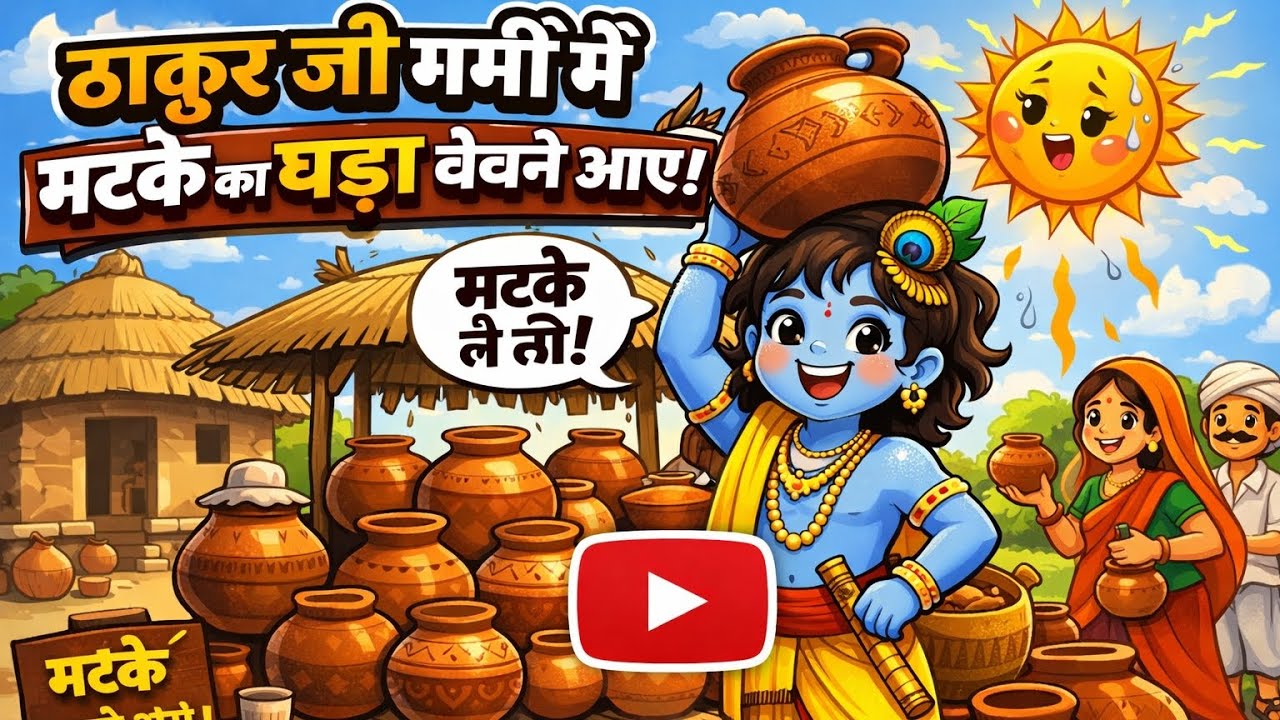 ठाकुर जी गर्मी में मटके 🌹🌹🌹🌹 का घड़ा बेचने आए |