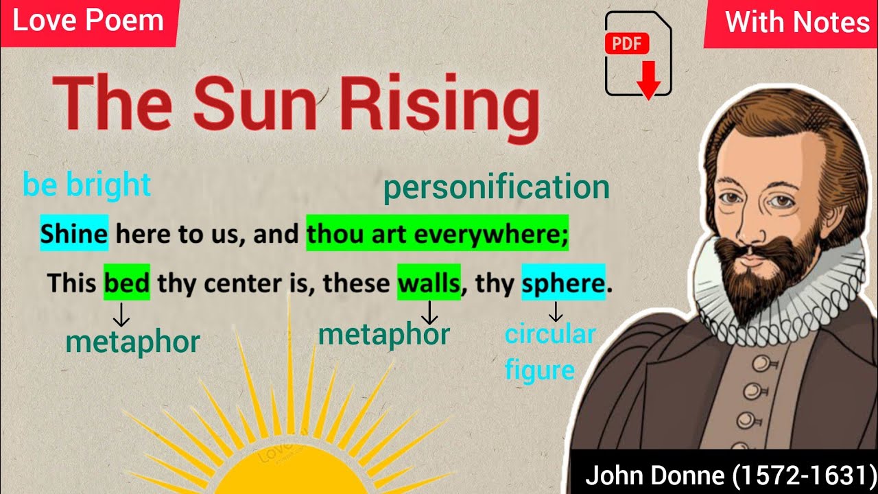 The Sun Rising by John Donne | Themes | Analysis | Line by Line Explanation in Urdu & Hindi