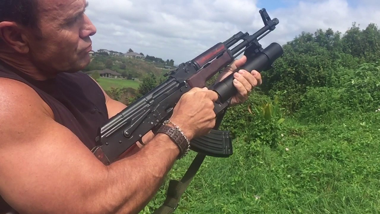 Bulgarian AK47 with Polish Pallad under barrel grenade launcher