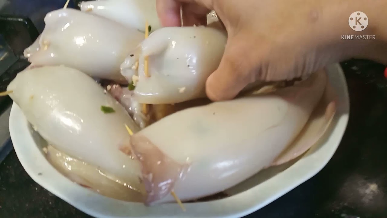 HOW TO FILLING THE SQUIDS WITH MINCED PORK #EASYRECEPI #squid @Ms.RubyAChannel
