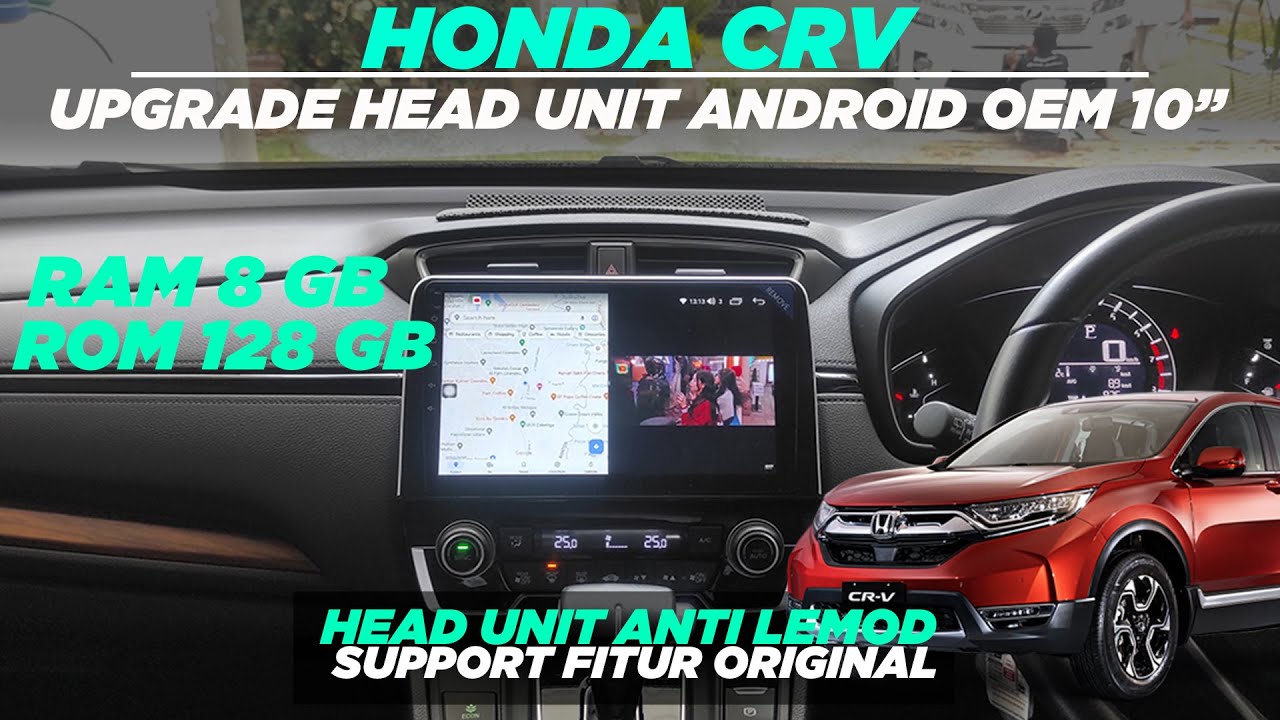 GANTI HEADUNIT STANDARD CRV JADI MEWAH DAN BANYAK FITUR
