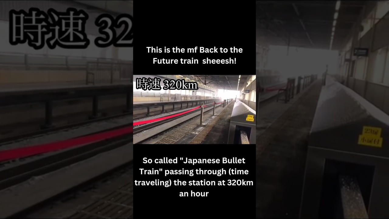 Japanese Bullet Train Speeds Through Station at 320km/h! This is insanely fast