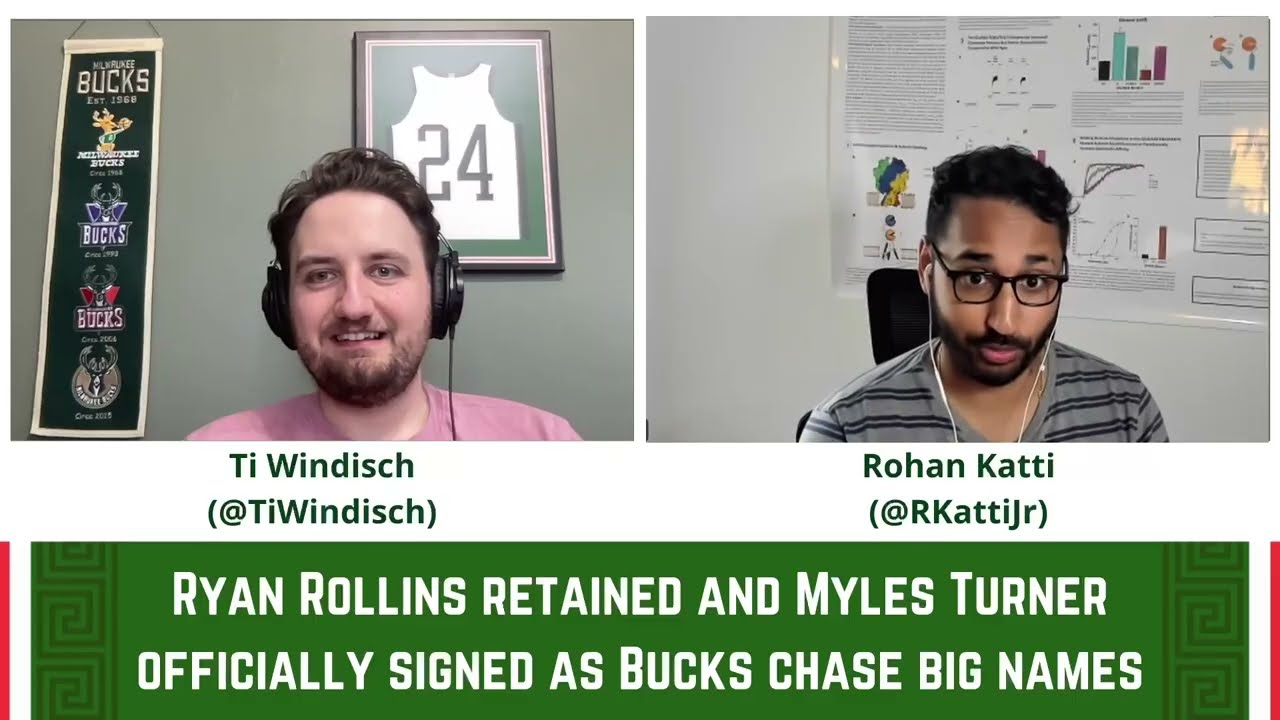 Bucks retain Ryan Rollins, officially sign Myles Turner, and chase big names