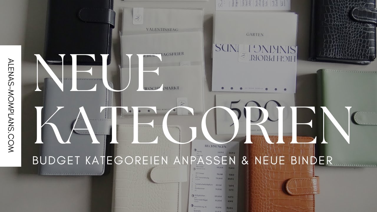 BUDGET Planung für ANFÄNGER - neue Kategorien integrieren