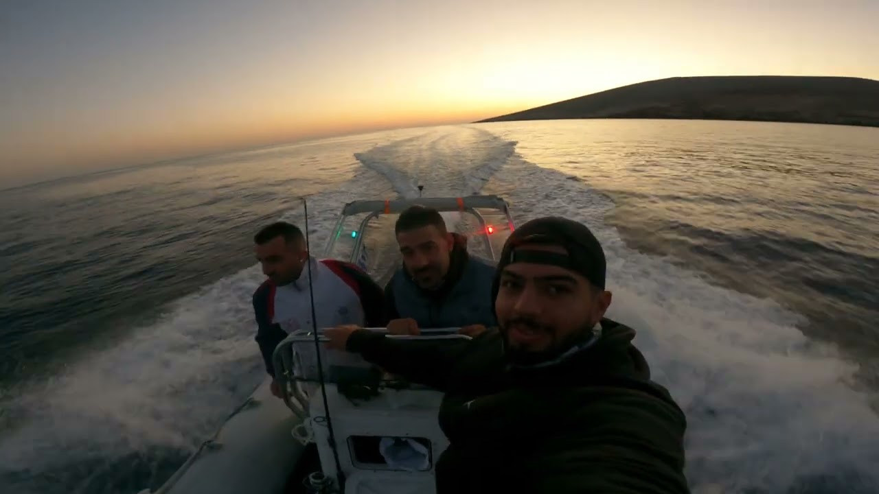 One day full fishing with friends. Crete - Dia