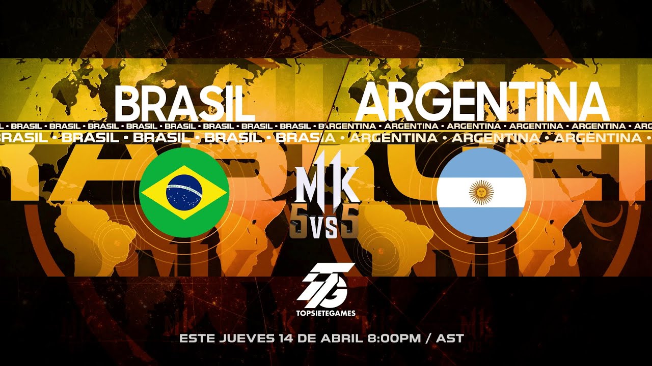 MK11 - BRASIL VS ARGENTINA 5 vs 5 - Ft. GustavoPage, Ger, Chocolate, Niconumbers, PrestigeBoy