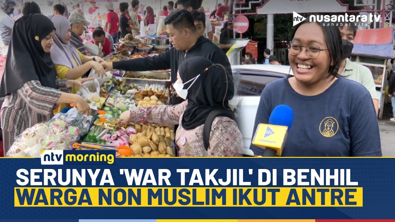 Bazar Takjil di Pasar Benhil Ramai Pembeli di Hari Pertama Puasa, Warga Non Muslim Ikut War Takjil