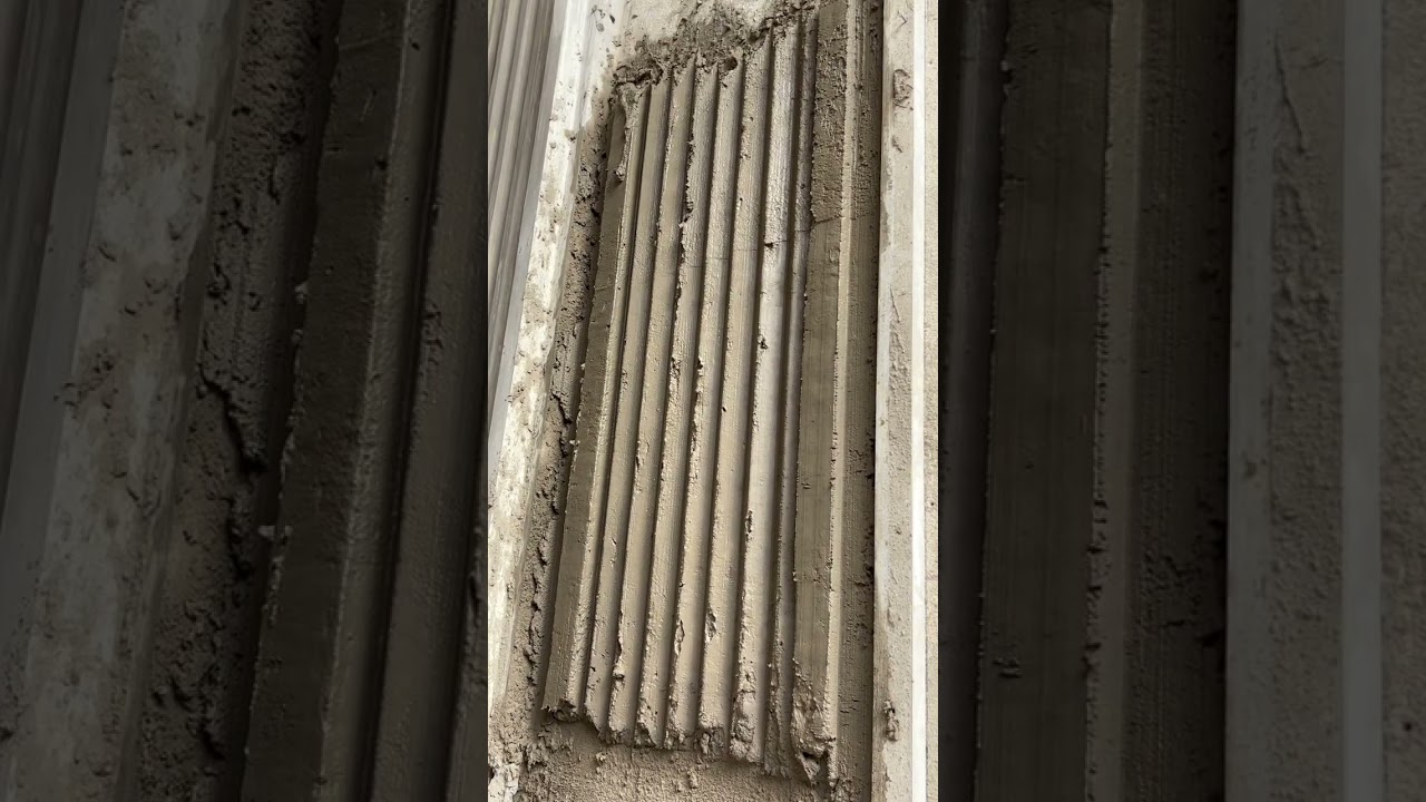 The process of creating a minimalist wall profile#Ornament #building 