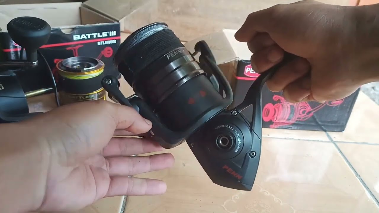 sedikit riview penn battle III 8000 VS penn sargus II 8000
