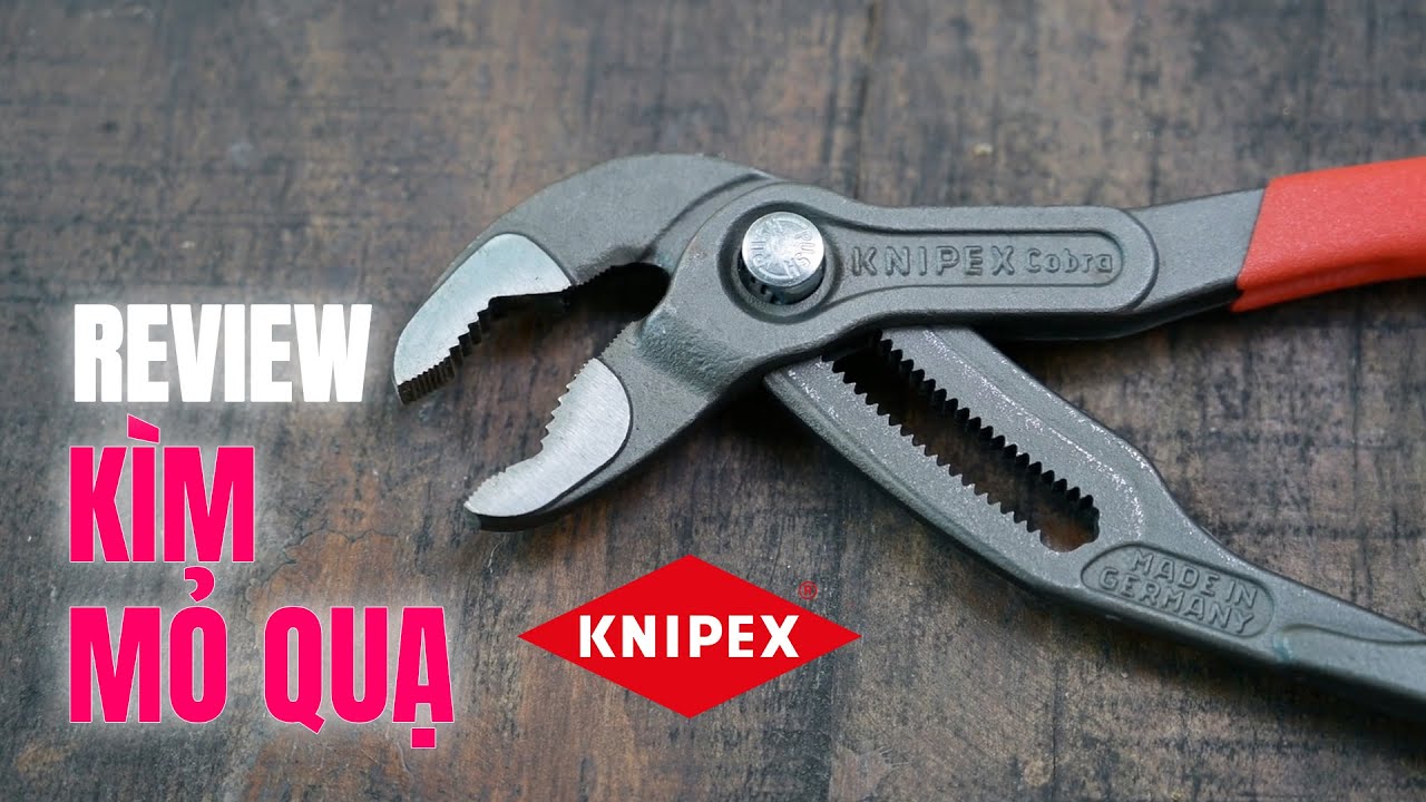 Kìm mỏ quạ Knipex Germany Cobra 87 01 180/250/300mm - phiên bản mạ Chrome | Đồ Nghề Nhật Mỹ