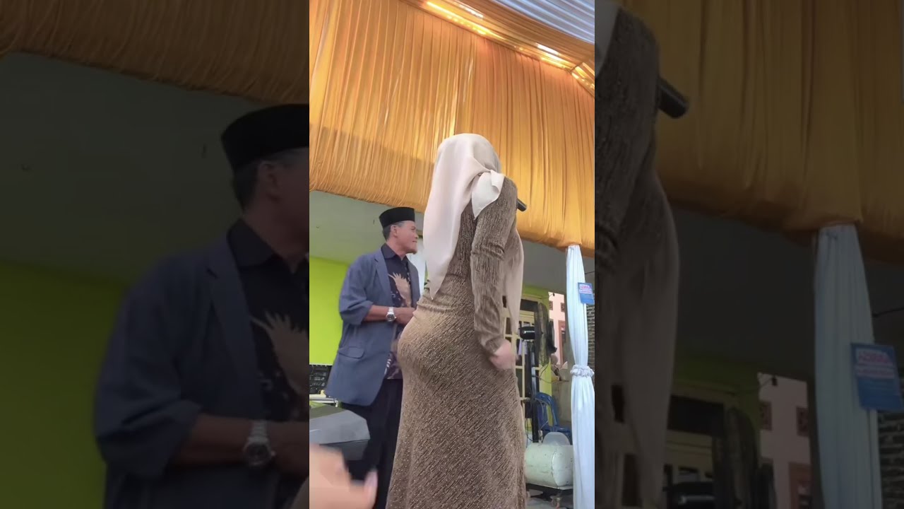 Biduan cantik jilbab acara pesta perkawinan vitri salma biduan cantik
