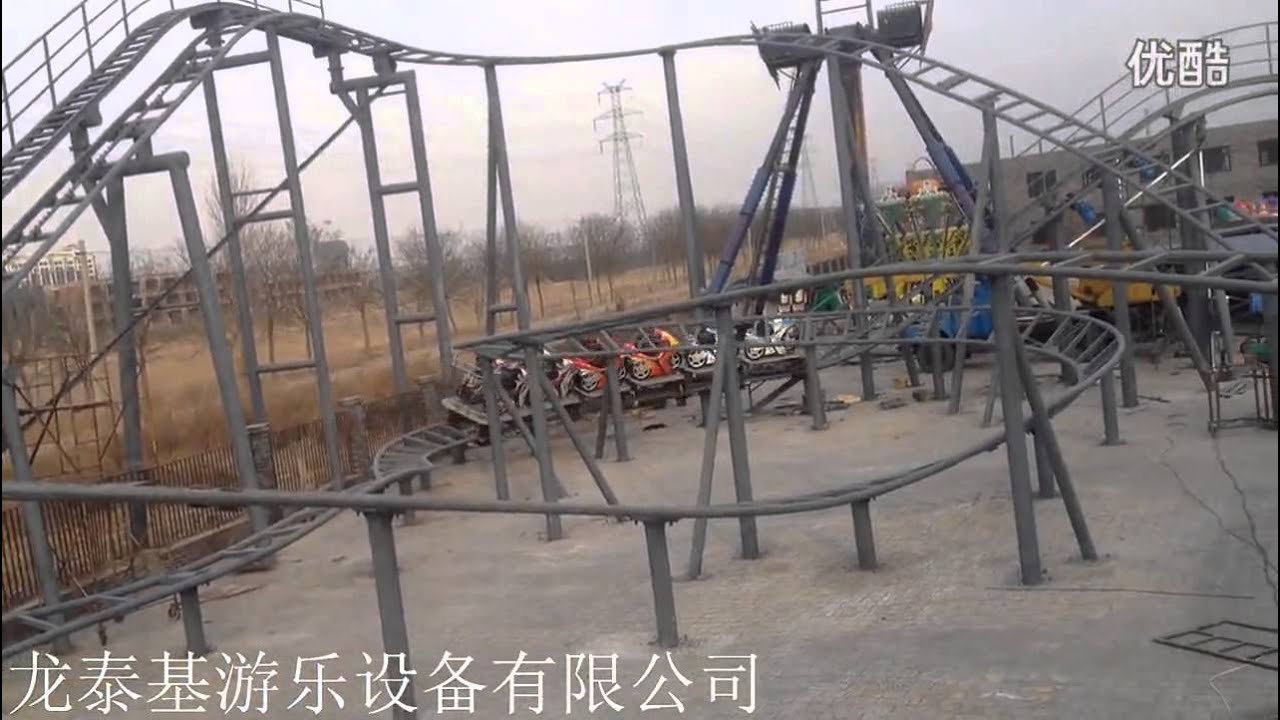 Crappy Chinese Knock off Zamperla Moto Coaster Test Run Video