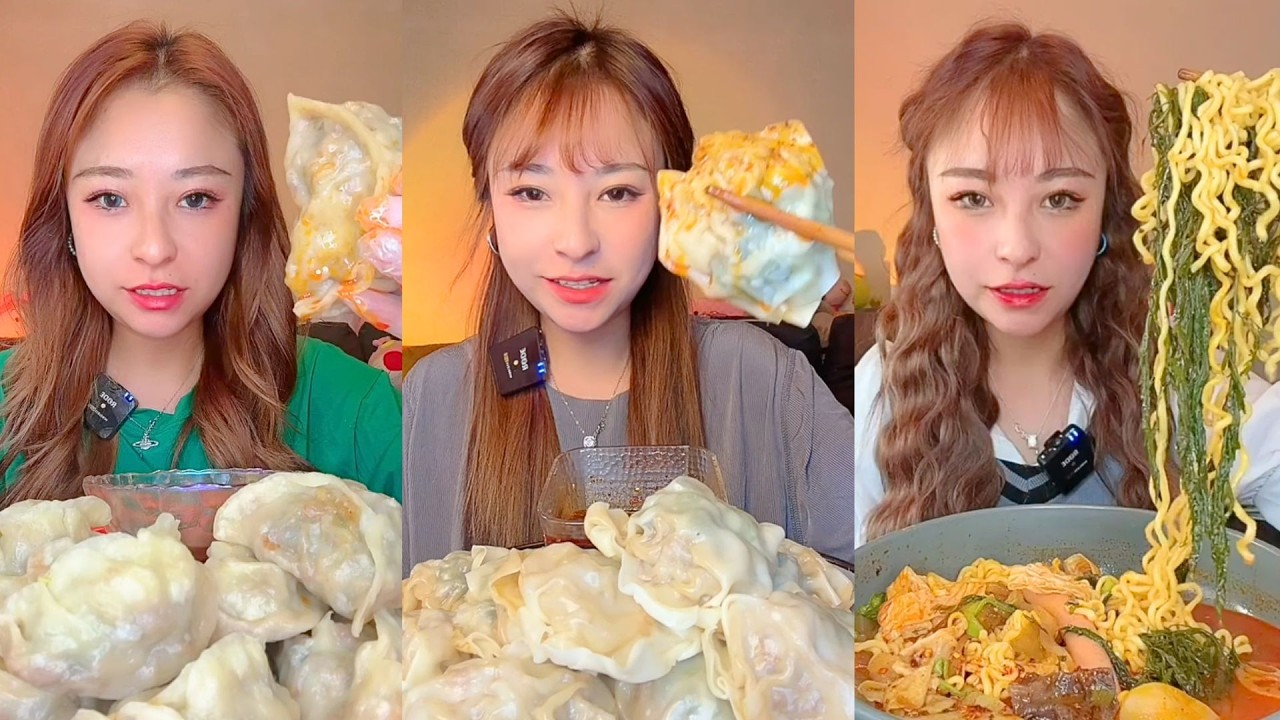 Juicy Dumplings, Chili Oil Wontons & Spicy Ramen Mukbang