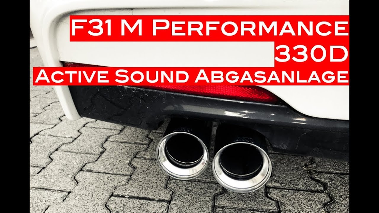 NWBMW - F31 330D BMW Performance Active Sound Abgasanlage