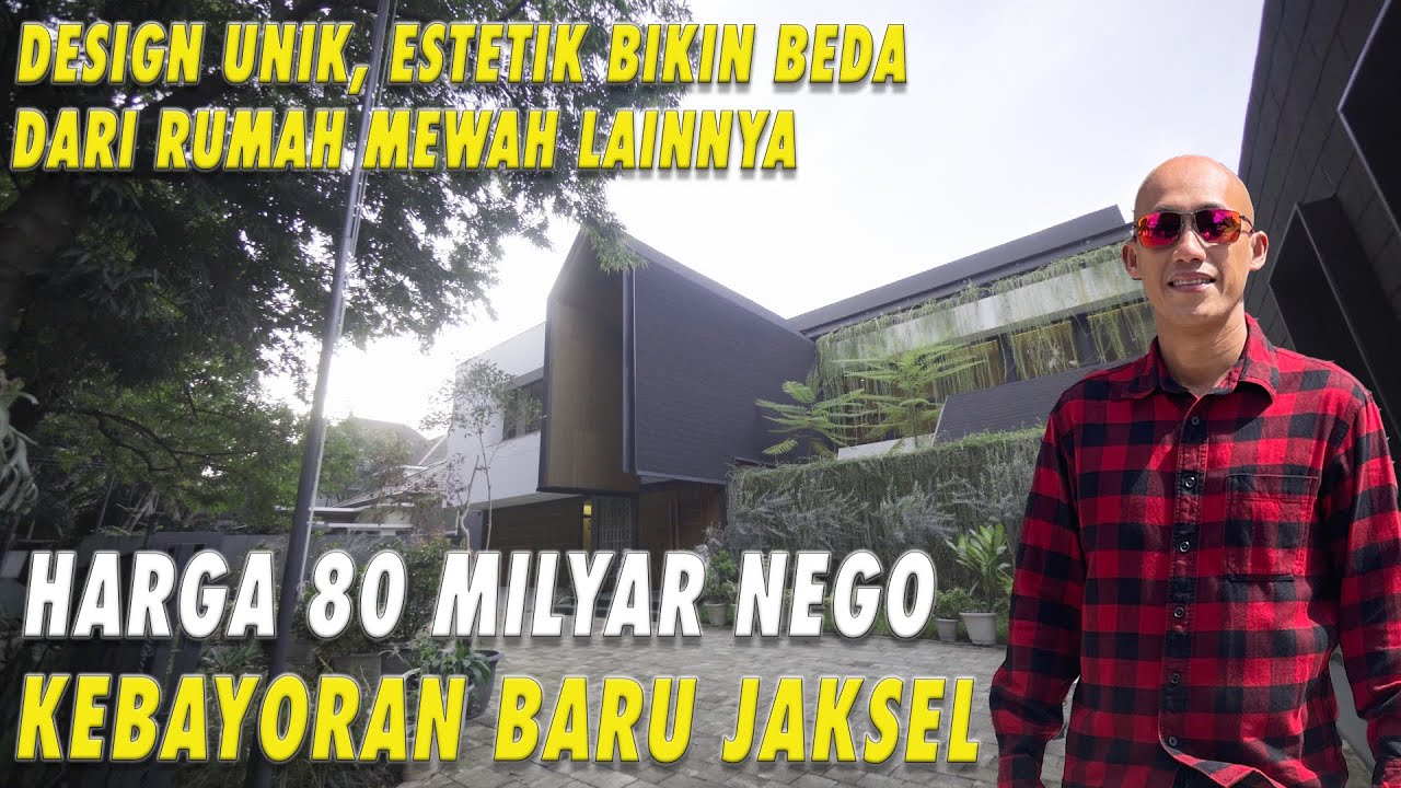 Design Unik, Estetik Bikin Beda Dari Rumah Mewah Lainnya | Harga 80 M Nego | Kebayoran Baru Jaksel