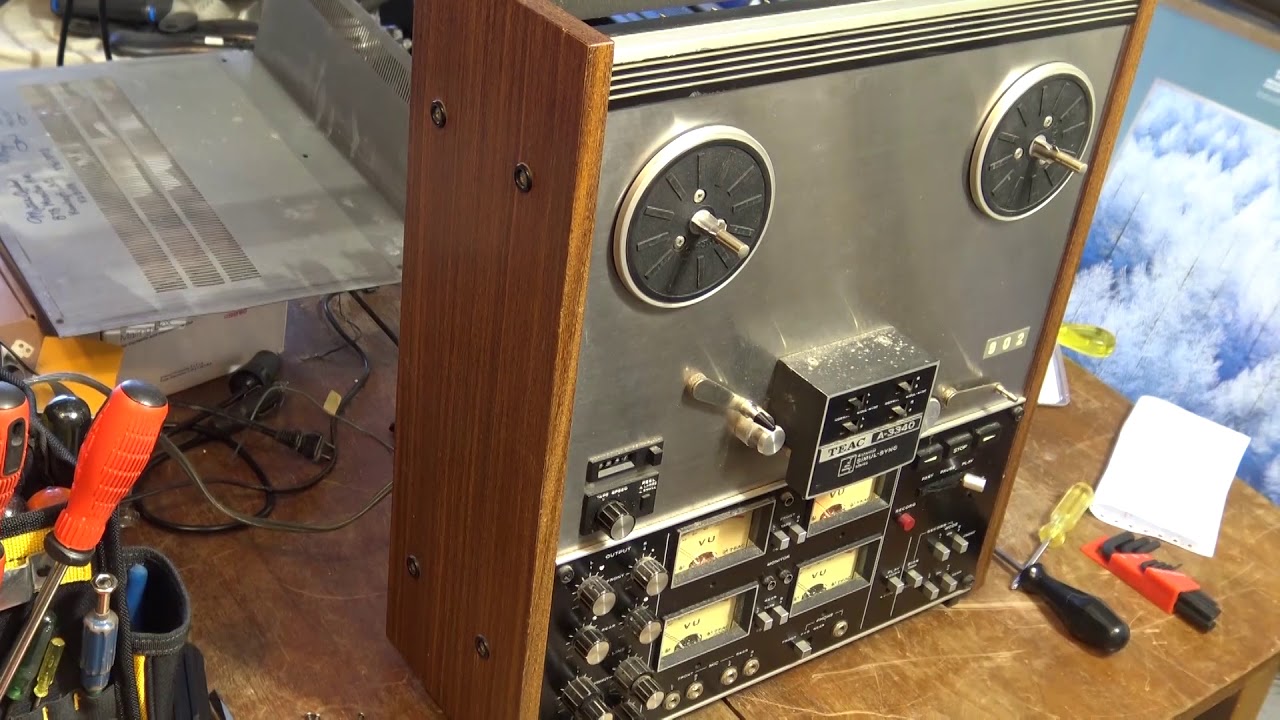 Teac A 3340 4 Track Reel to Reel restoration