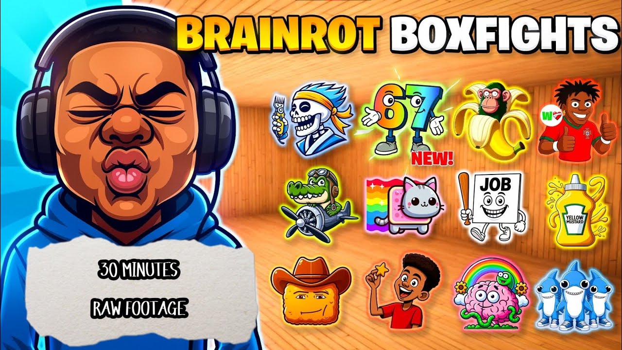 30 минут сырого игрового процесса BRAINROT BOXFIGHTS
