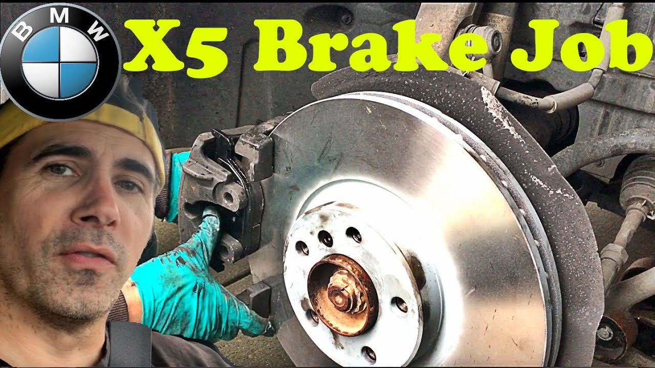 BMW E70 X5 Front Brake Rotor Pad Sensor And Service Light Reset DIY