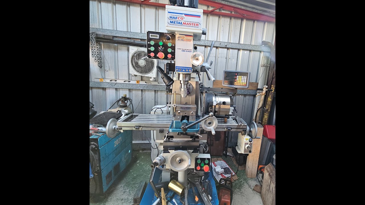 Hafco HM 54GV Mill  Z & Y Power Feeds  Part  4 Final