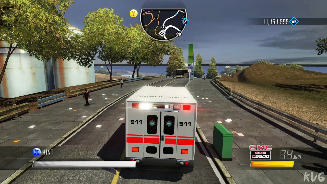 Driver San Francisco - GMC C5500 (Ambulance) - Open World Free Roam Gameplay (PC UHD) [4K60FPS]