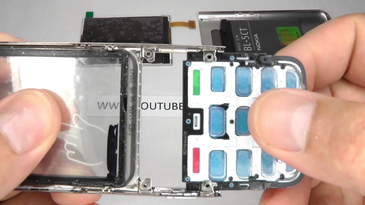 Разборка Nokia C3-01 - замена экрана / замена ЖК-дисплея или сенсорного экрана