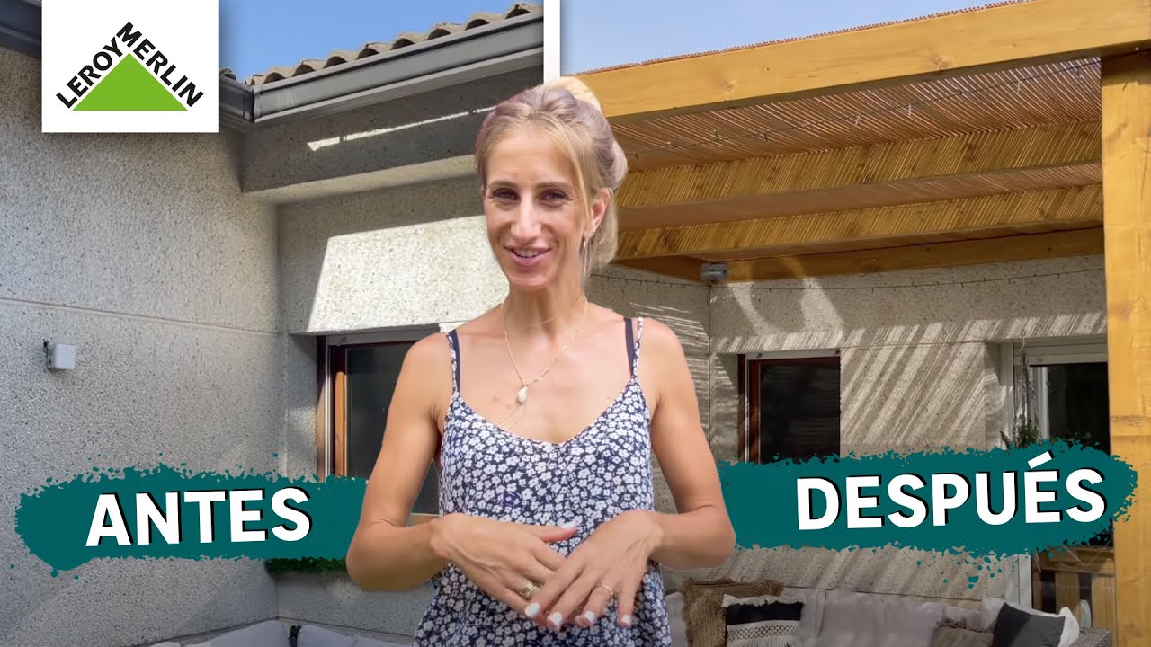 Cambio de sombrilla por una pérgola en terraza | LEROY MERLIN