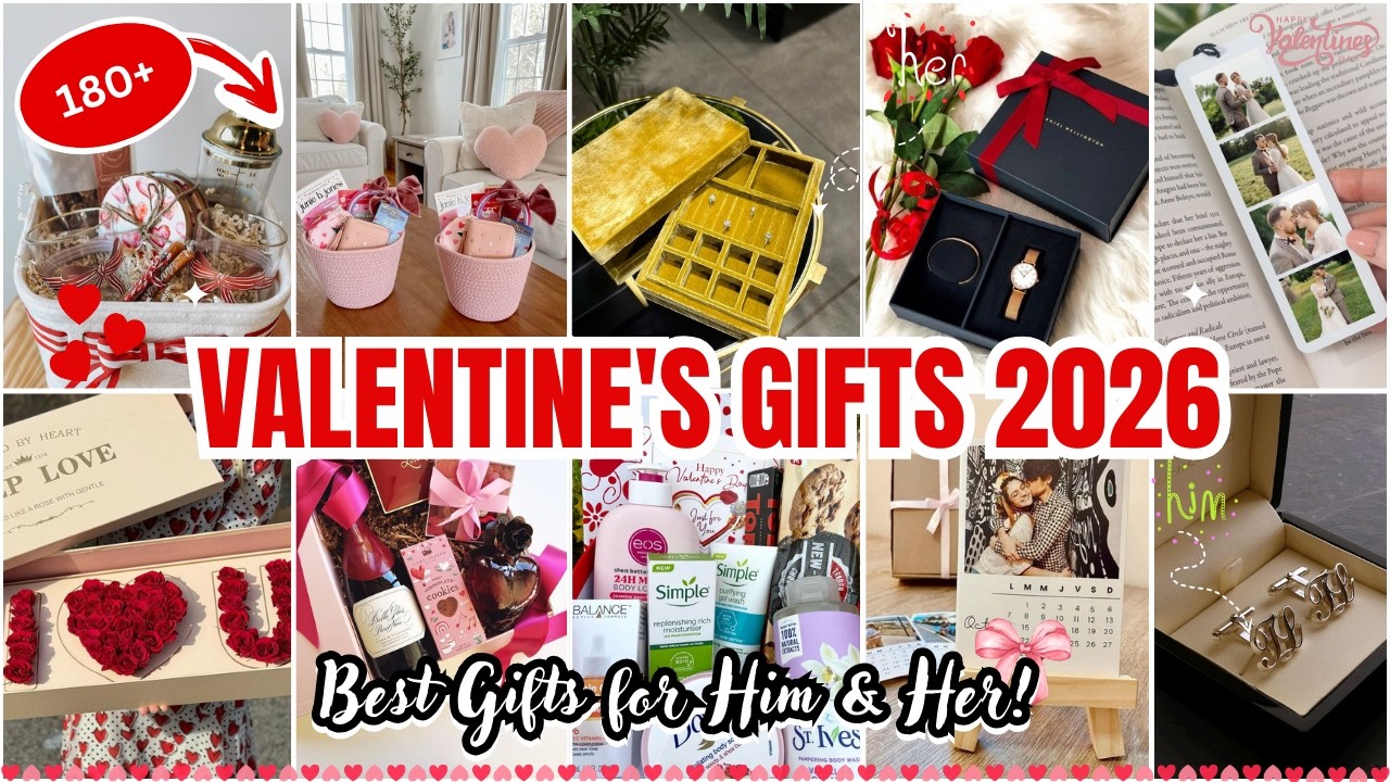 180+ Valentine&rsquo;s Day Gift Ideas 2026 | Unique, Romantic & Trending Gifts for Him & Her
