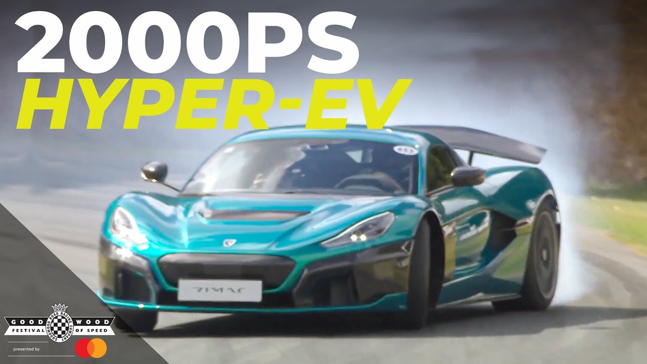 Rimac Nevera's incredible run up Goodwood Hill