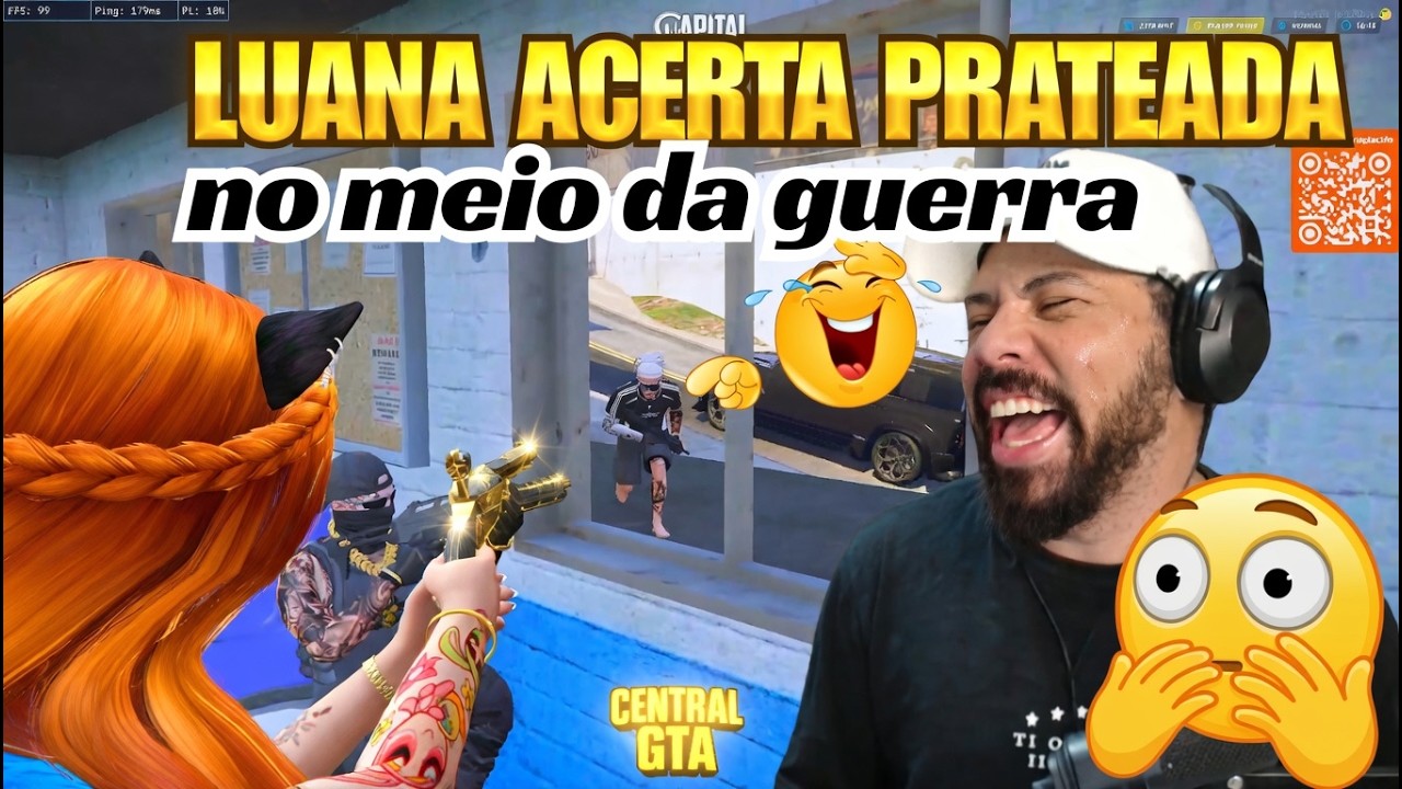 Luana abate um inimigo com a prateada no meio da guerra e Jacaré é apanhado de surpresa.