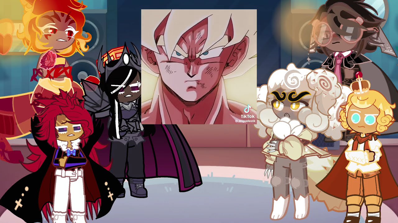 Cookie run kingdom react to goku | dragonball | Gacha life 2